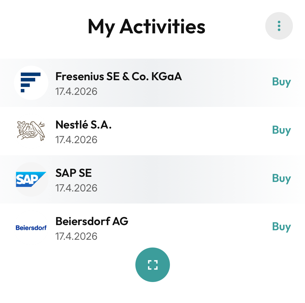 My Activities screenshot 1