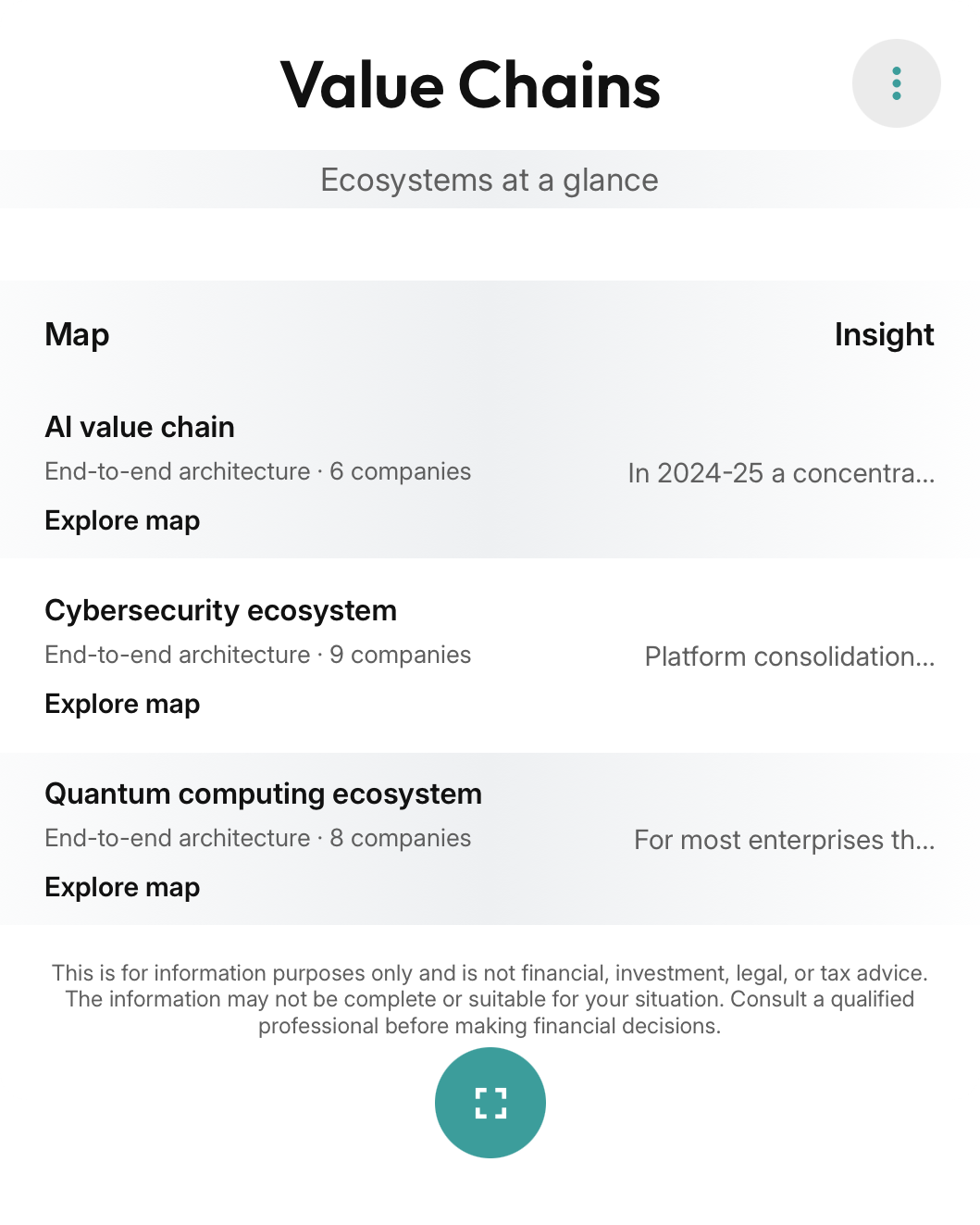 Value Chains screenshot 1
