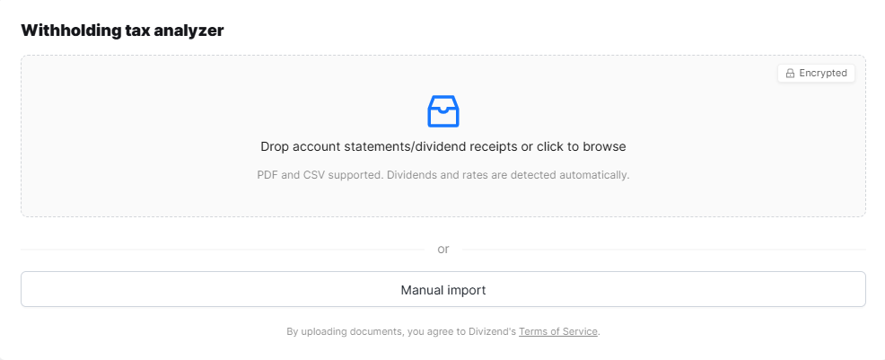 Withholding Tax Analyzer screenshot 1